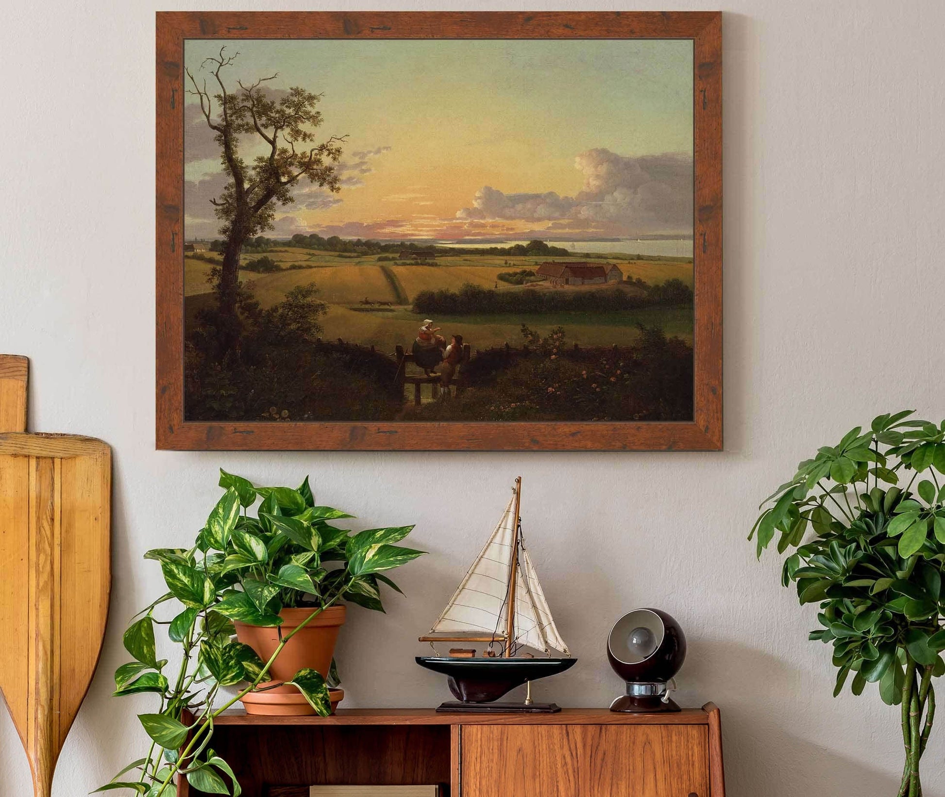 Landscape With A Stile The Isle Of Mon by Christoffer Wilhelm Eckersberg