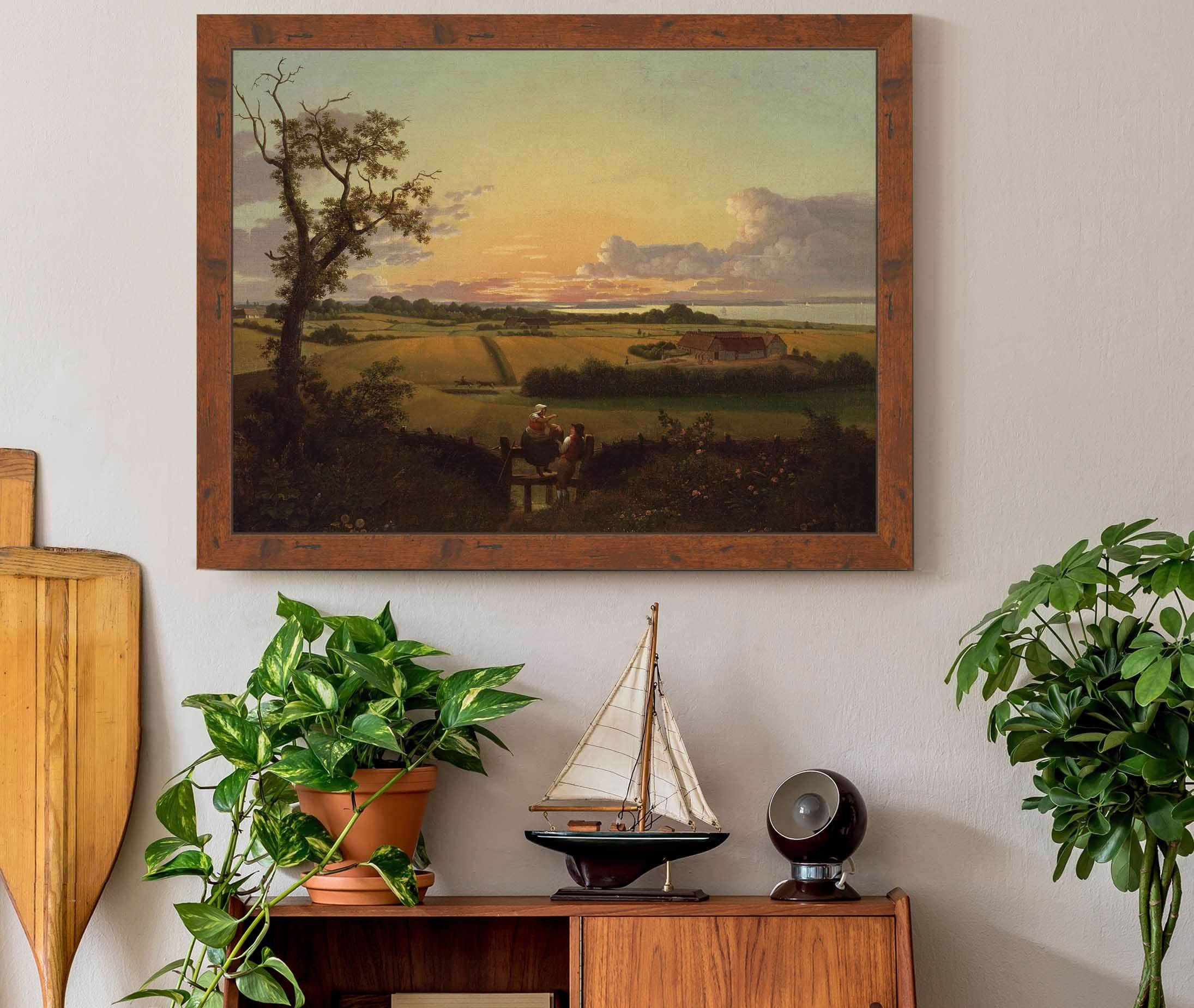 Landscape With A Stile The Isle Of Mon by Christoffer Wilhelm Eckersberg