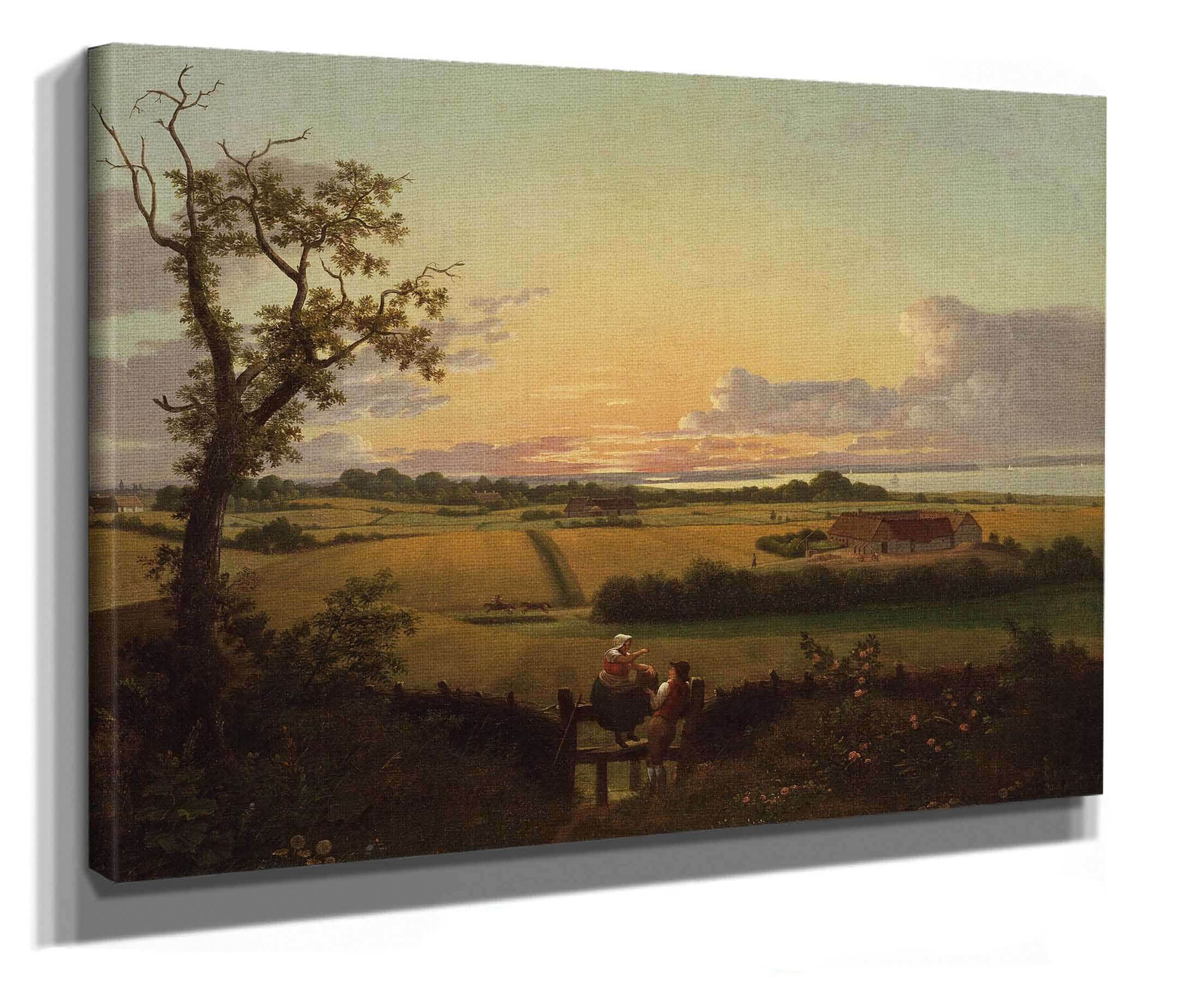 Landscape With A Stile The Isle Of Mon by Christoffer Wilhelm Eckersberg