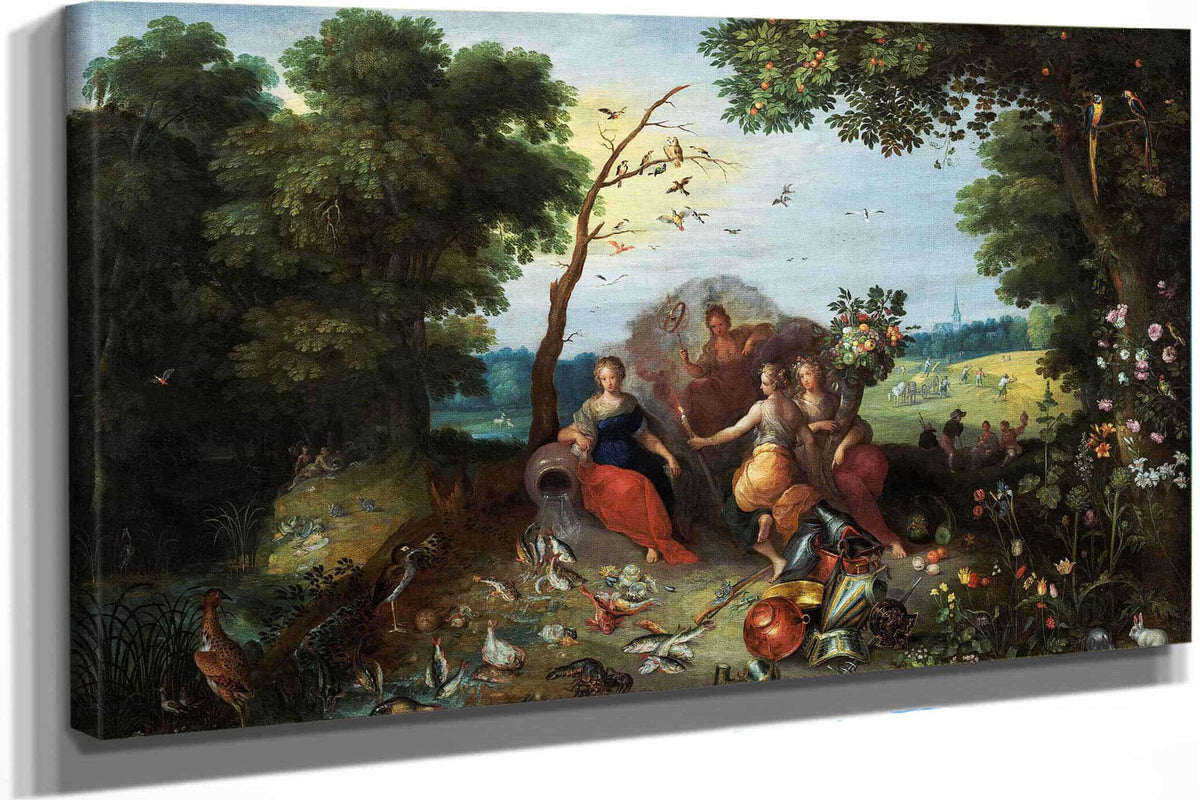 Landscape With Allegories Of The Four Elements by Jan Brueghel The Younger