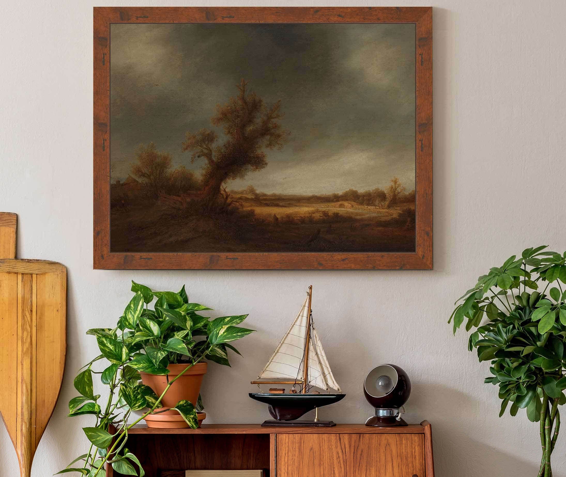 Landscape With An Old Oak C by Adriaen Van Ostade