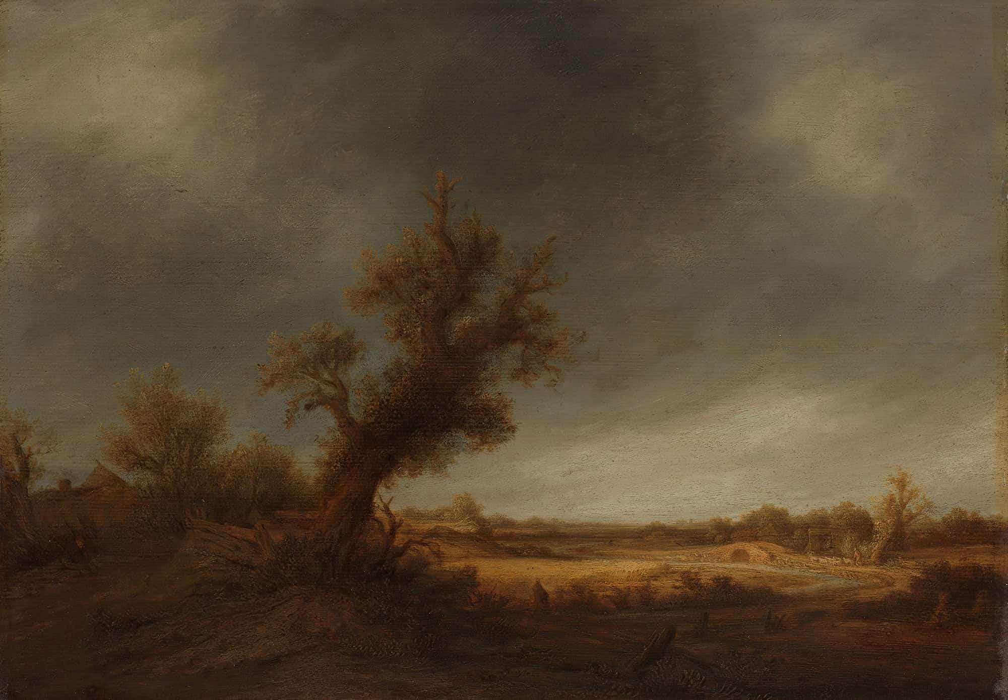 Landscape With An Old Oak C by Adriaen Van Ostade