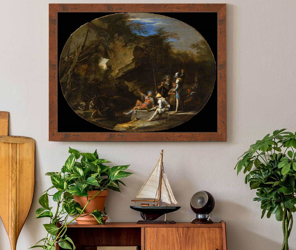 Landscape With Armed Men by Salvator Rosa