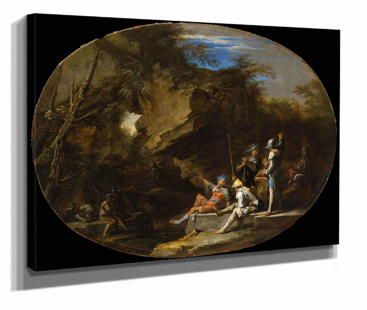Landscape With Armed Men by Salvator Rosa