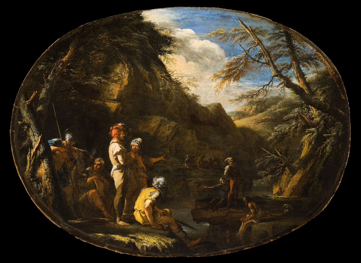 Landscape With Armed Men by Salvator Rosa