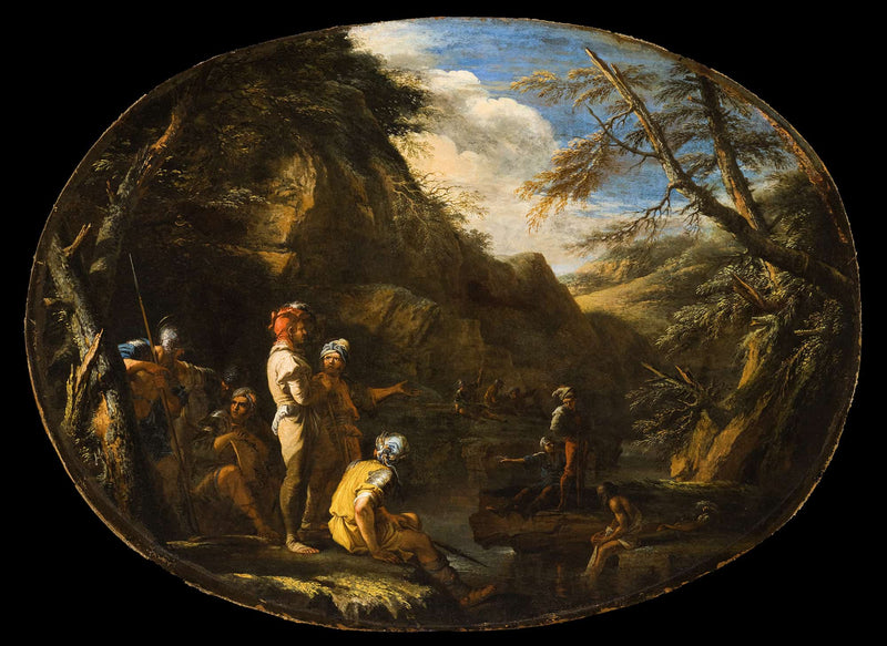 Landscape With Armed Men by Salvator Rosa