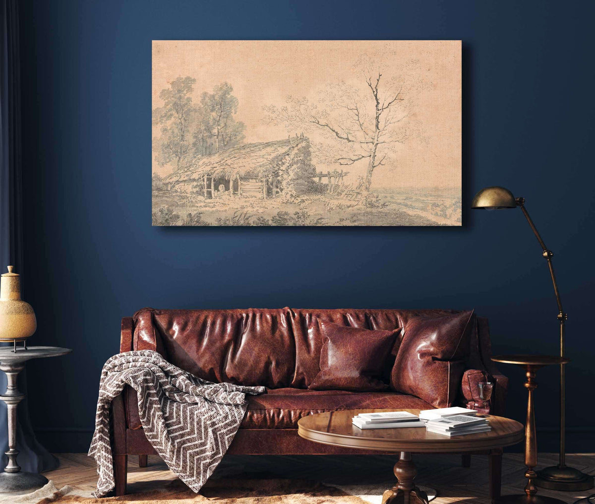 Landscape With Barn by Joseph Mallord William Turner