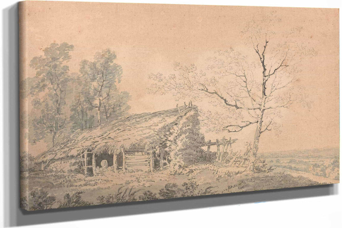 Landscape With Barn by Joseph Mallord William Turner