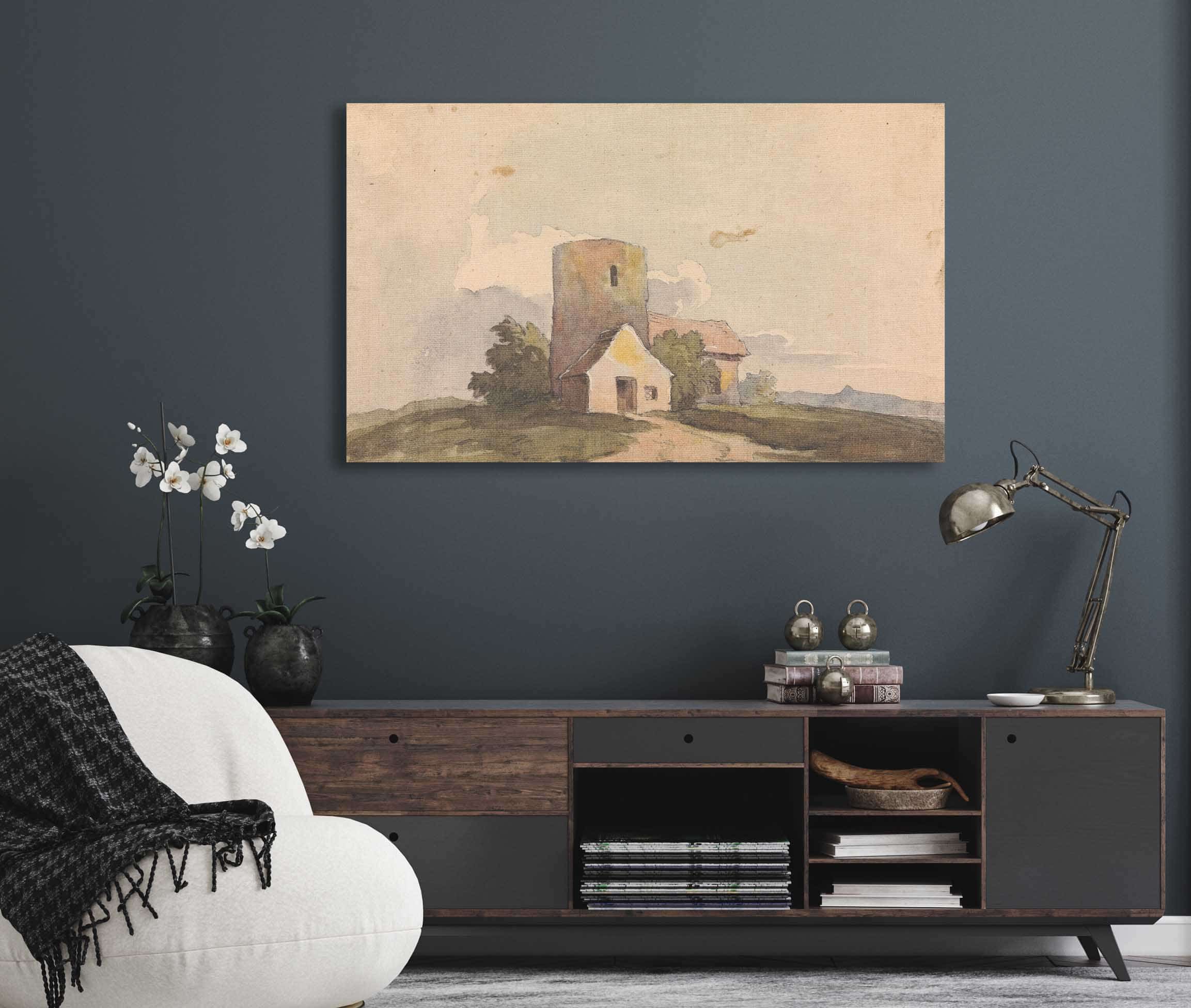 Landscape With Building Structure by Thomas Sully