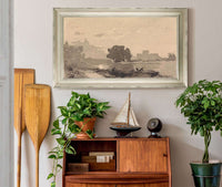 Landscape With Castle In Background by Thomas Sully