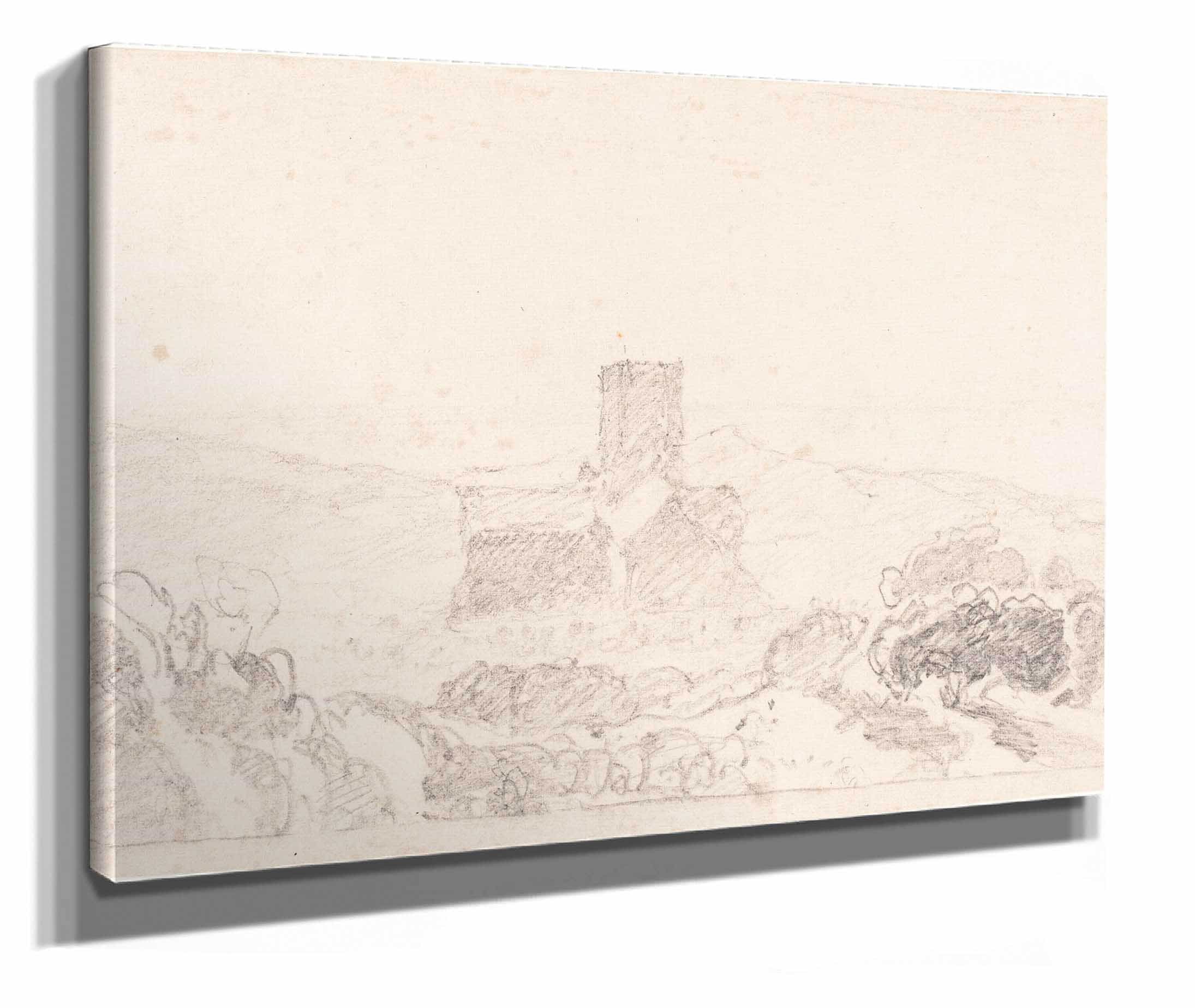 Landscape With Church First Half Th Century by John Sell Cotman