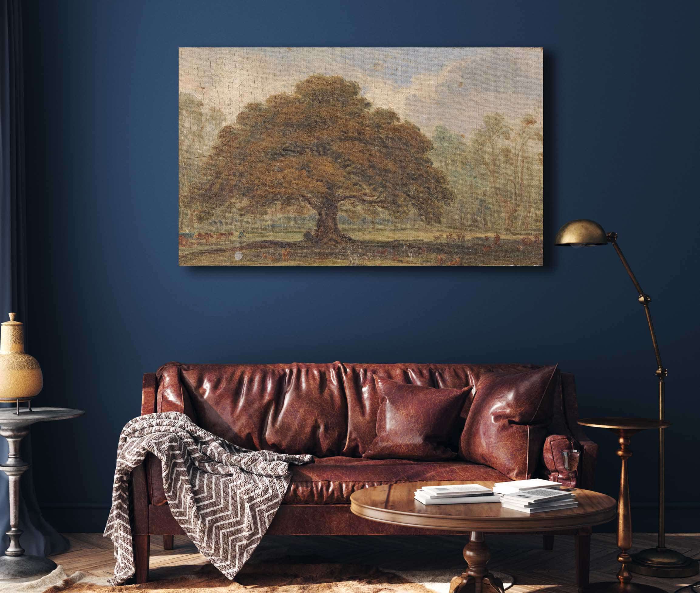 Landscape With Deer Under The Beggars Oak Dagots Park by James Ward