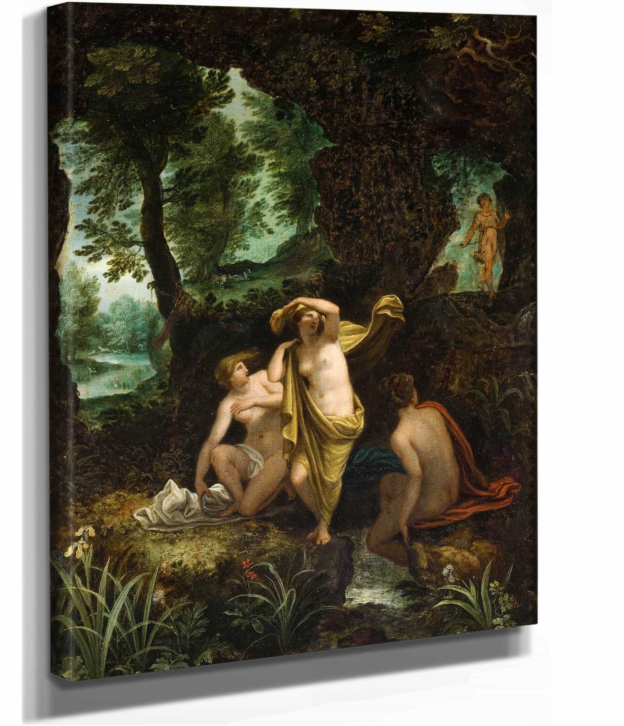 Landscape With Diana And Acteon by Jan Brueghel The Elder