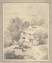 Landscape With Figure Late Th Early Th Century by George Morland