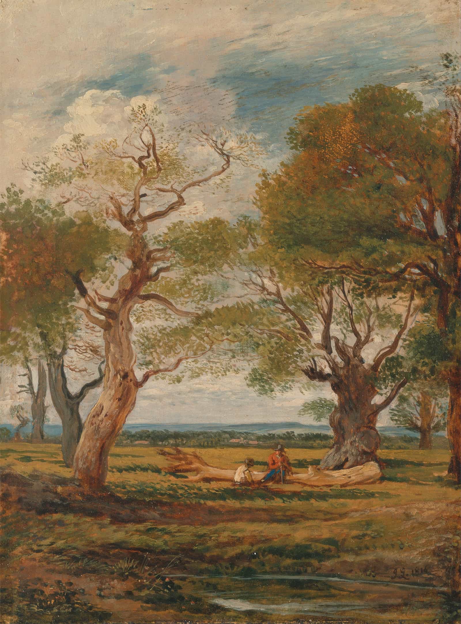 Landscape With Figures by John Linnell