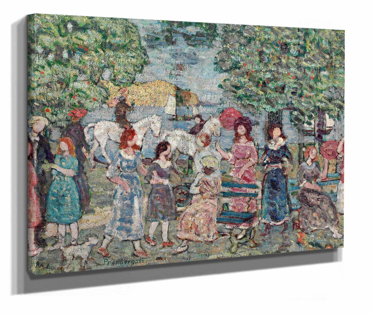 Landscape With Figures by Maurice Prendergast