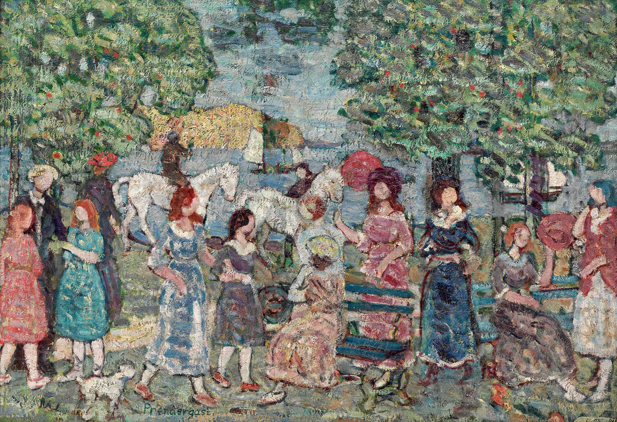 Landscape With Figures by Maurice Prendergast