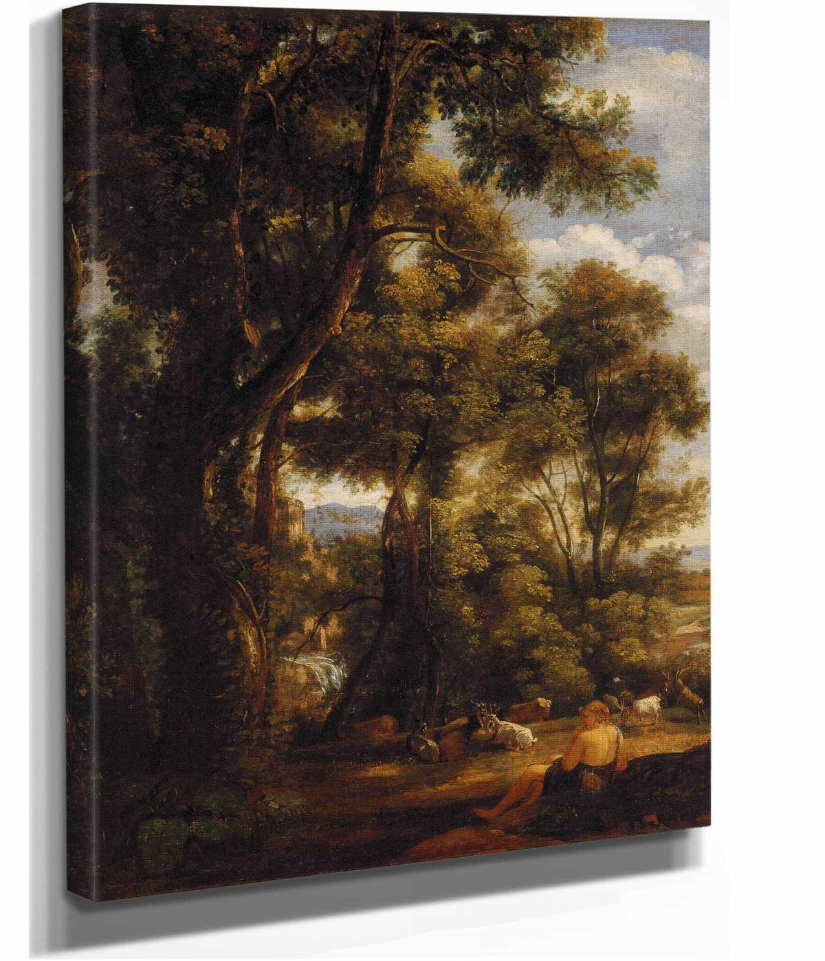 Landscape With Goatherd And Goats by John Constable