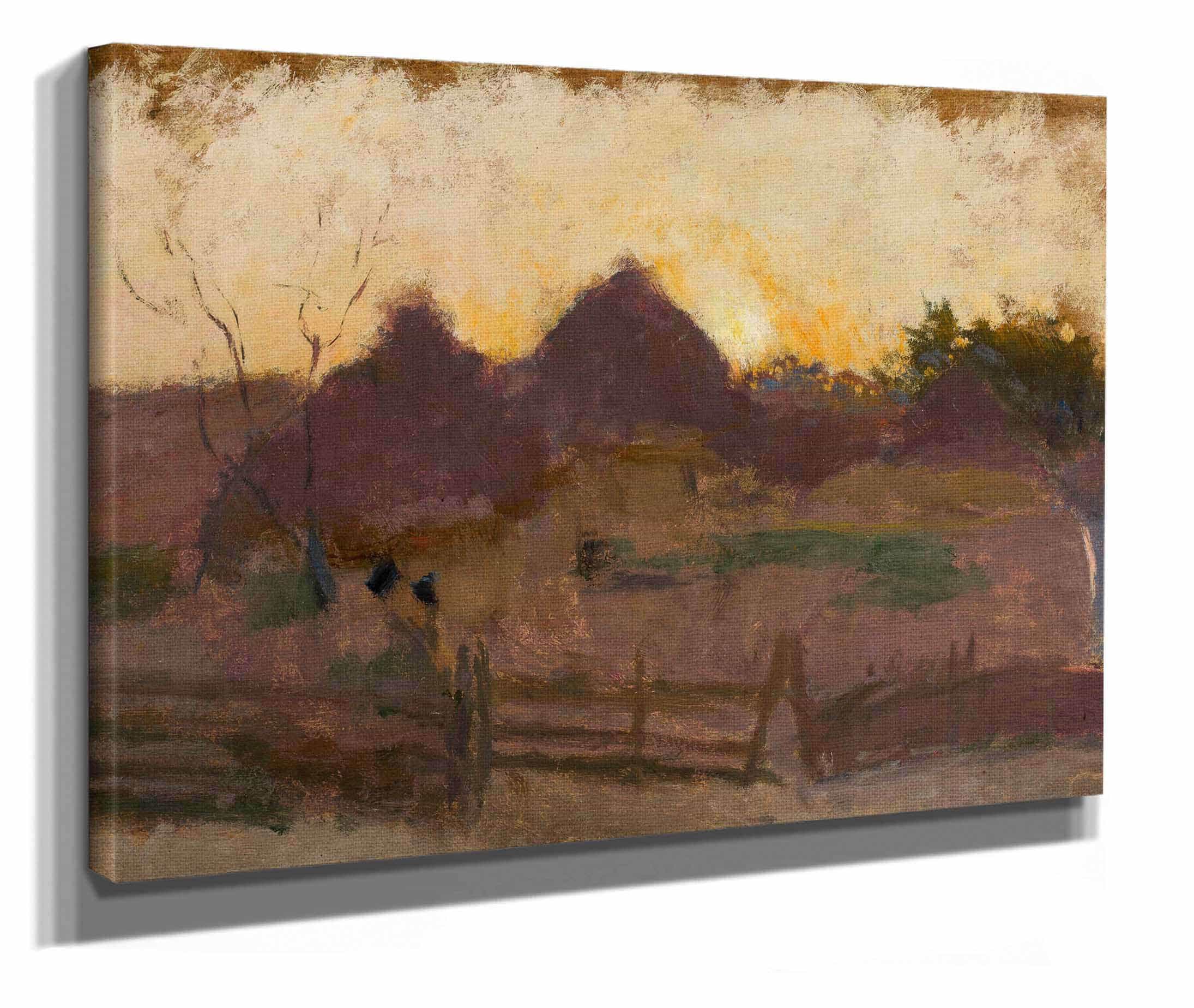 Landscape With Haystacks by Tadeusz Makowski
