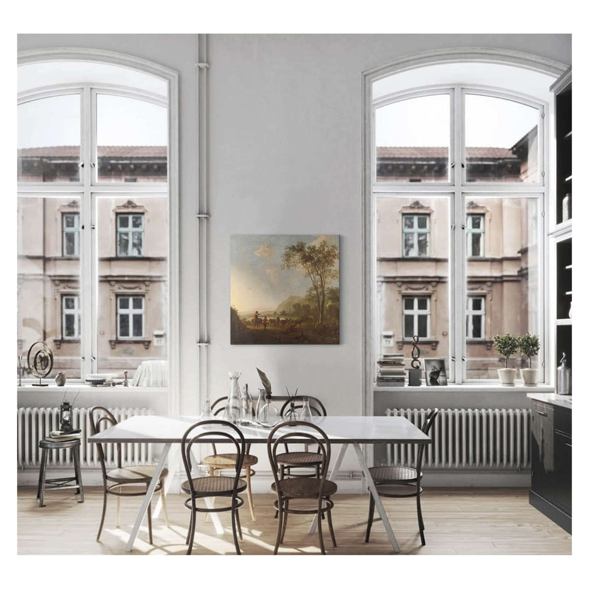 Landscape With Herdsmen And Cattle  by Aelbert Cuyp