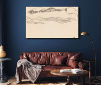 Landscape With Houses by Egon Schiele