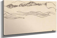 Landscape With Houses by Egon Schiele