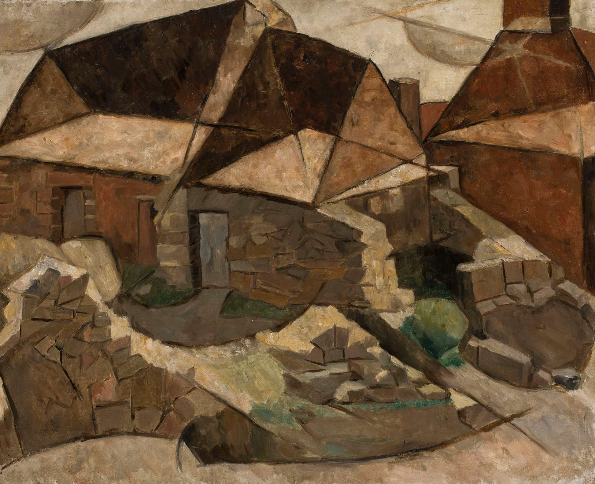 Landscape With Houses by Tadeusz Makowski