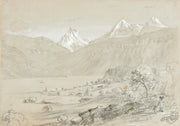 Landscape With Jungfrau by Thomas Cole