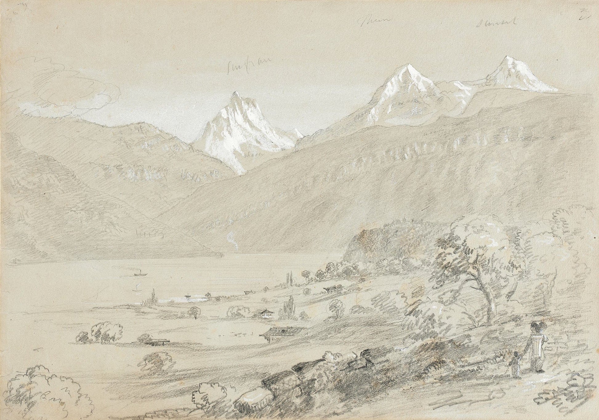 Landscape With Jungfrau by Thomas Cole