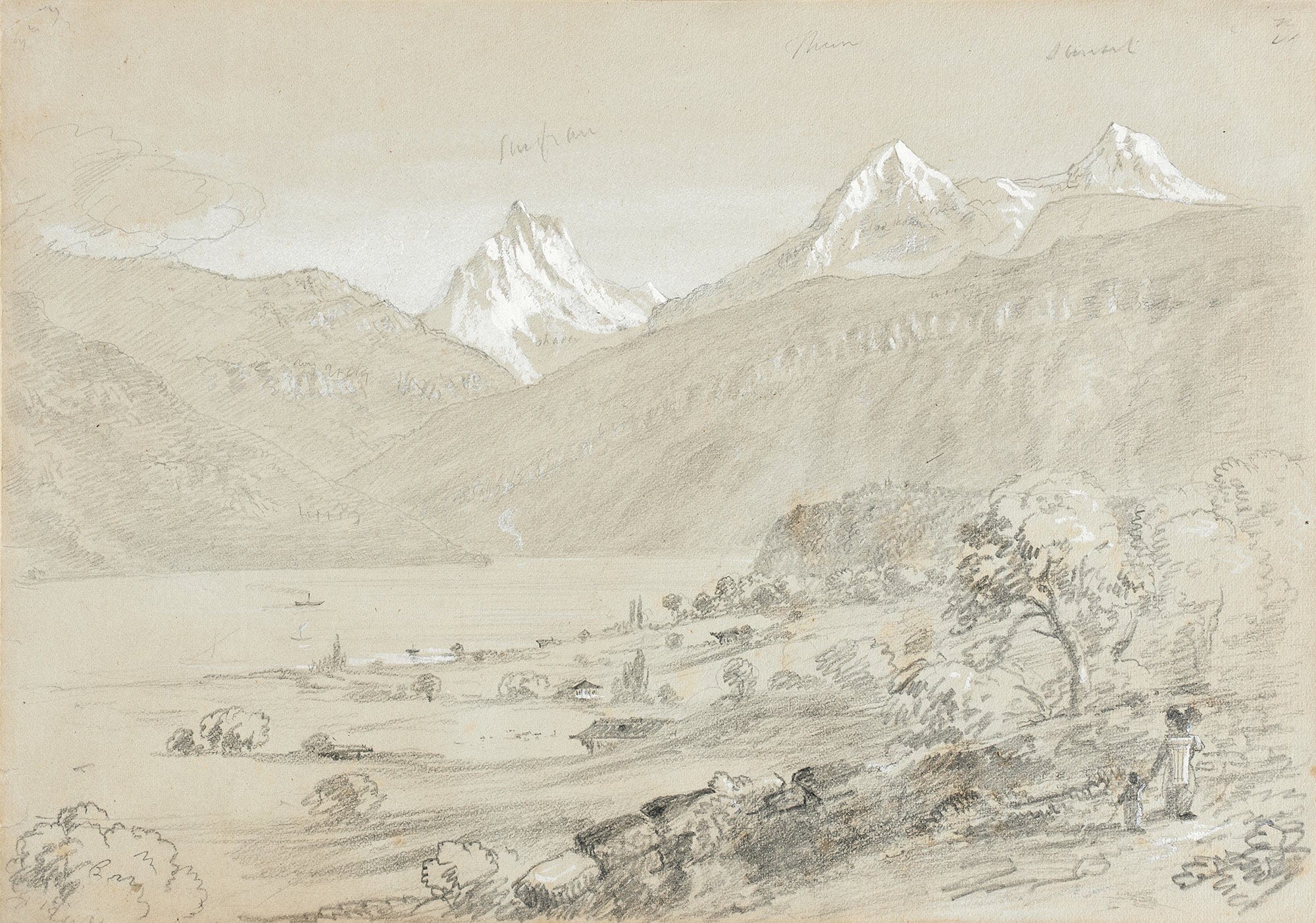 Landscape With Jungfrau by Thomas Cole