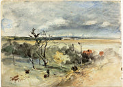 Landscape With Man On A Donkey by Johan Barthold Jongkind
