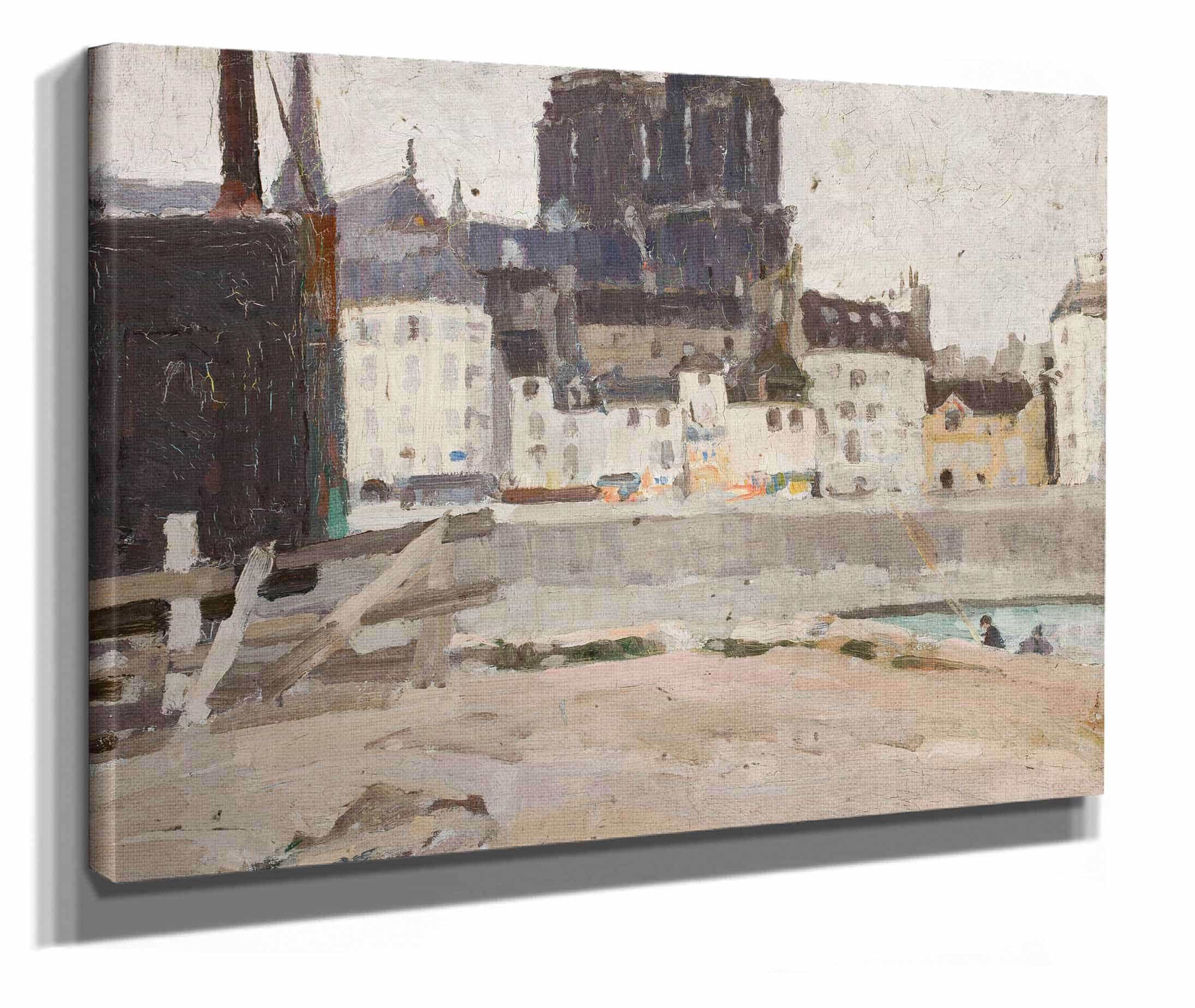 Landscape With Notre Dame Cathedral by Tadeusz Makowski