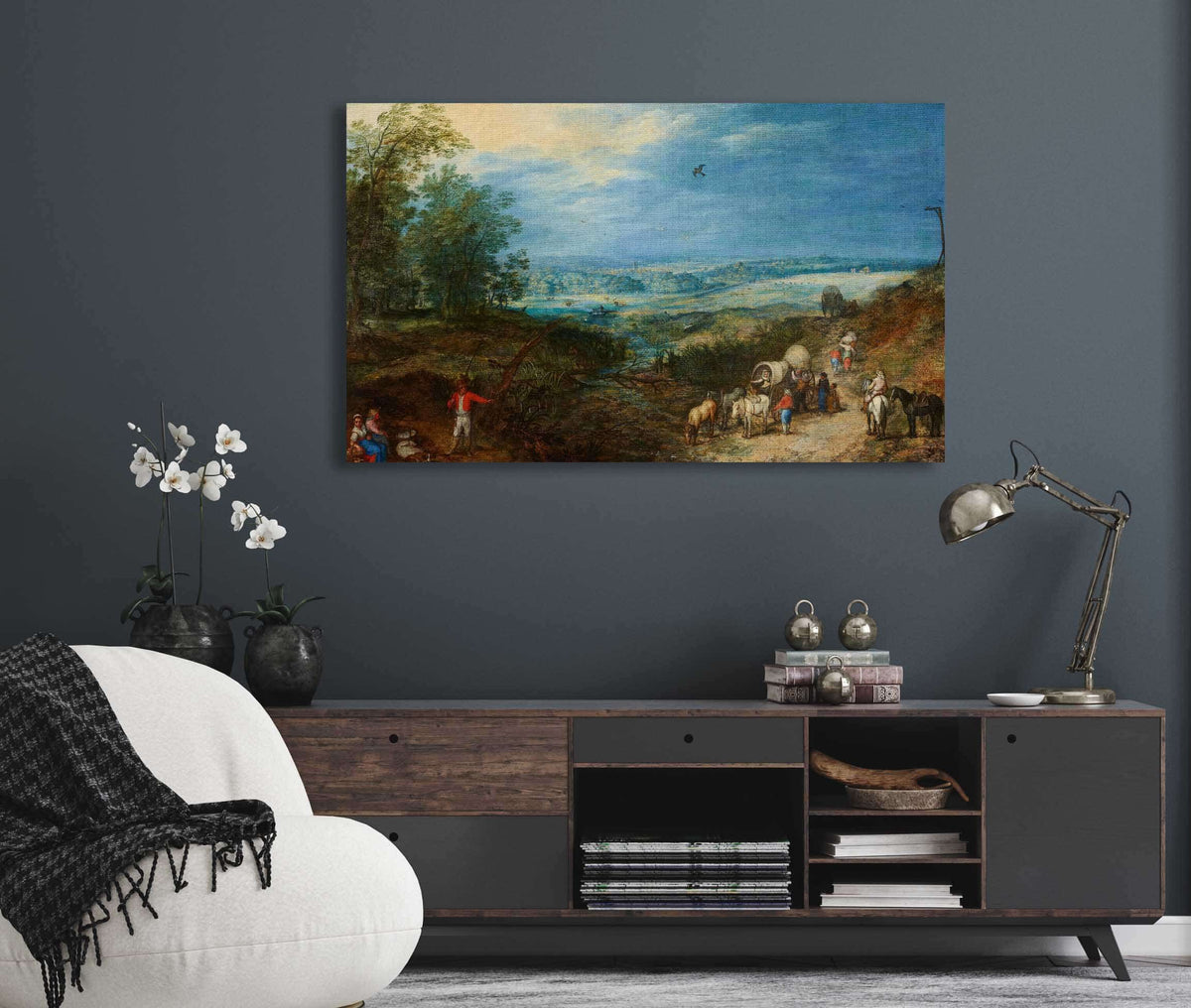 Landscape With Peasants by Jan Brueghel The Elder