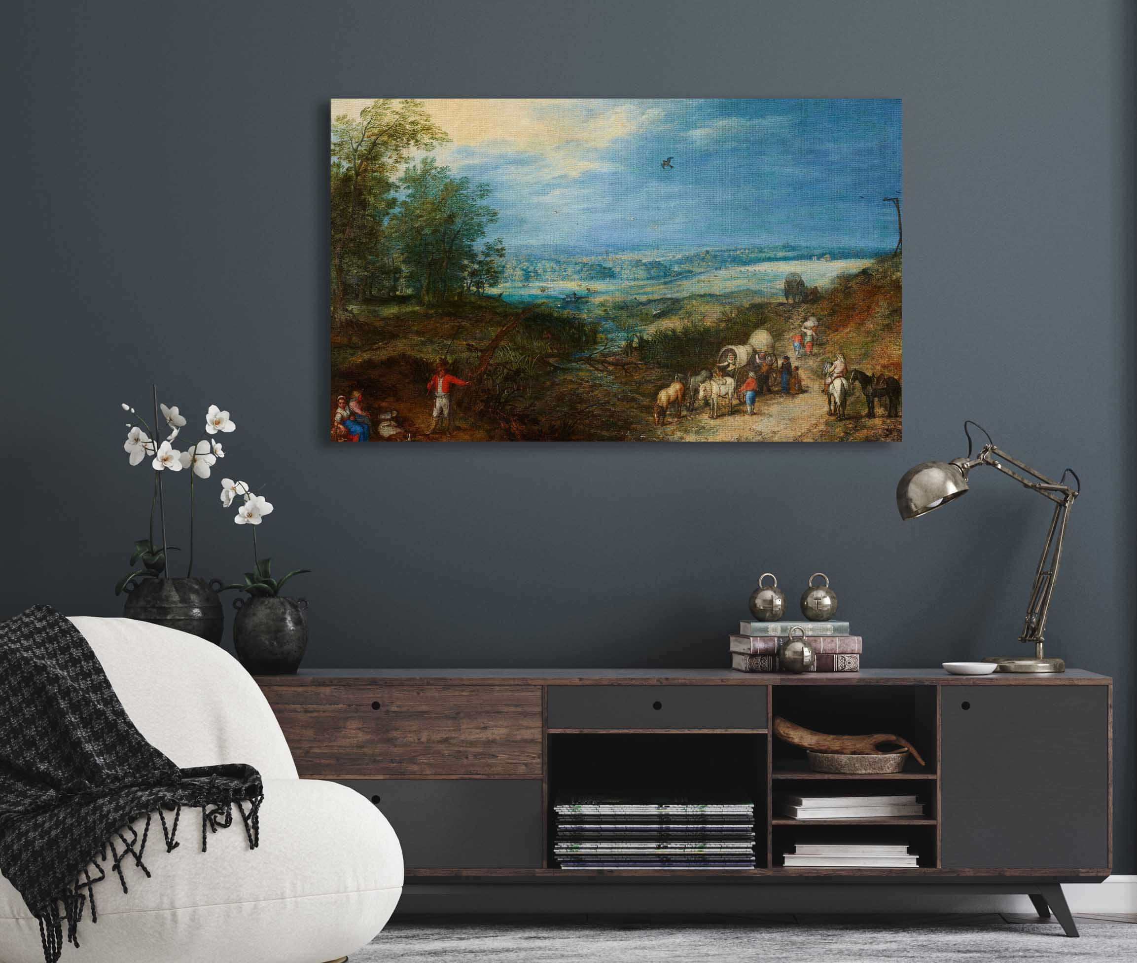 Landscape With Peasants by Jan Brueghel The Elder