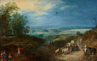 Landscape With Peasants by Jan Brueghel The Elder
