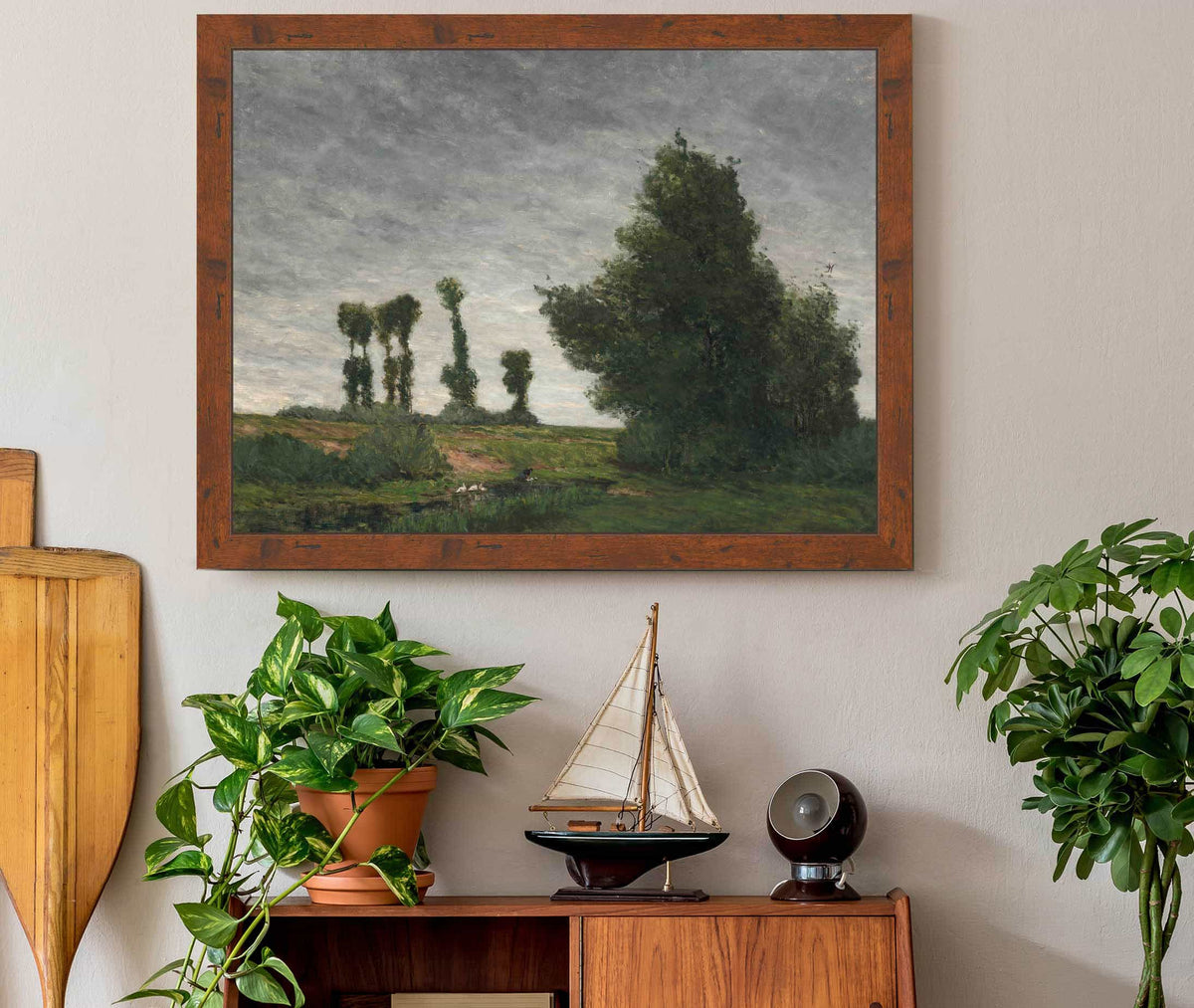 Landscape With Poplars by Paul Gauguin