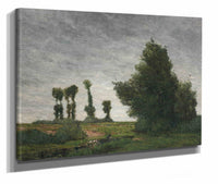 Landscape With Poplars by Paul Gauguin