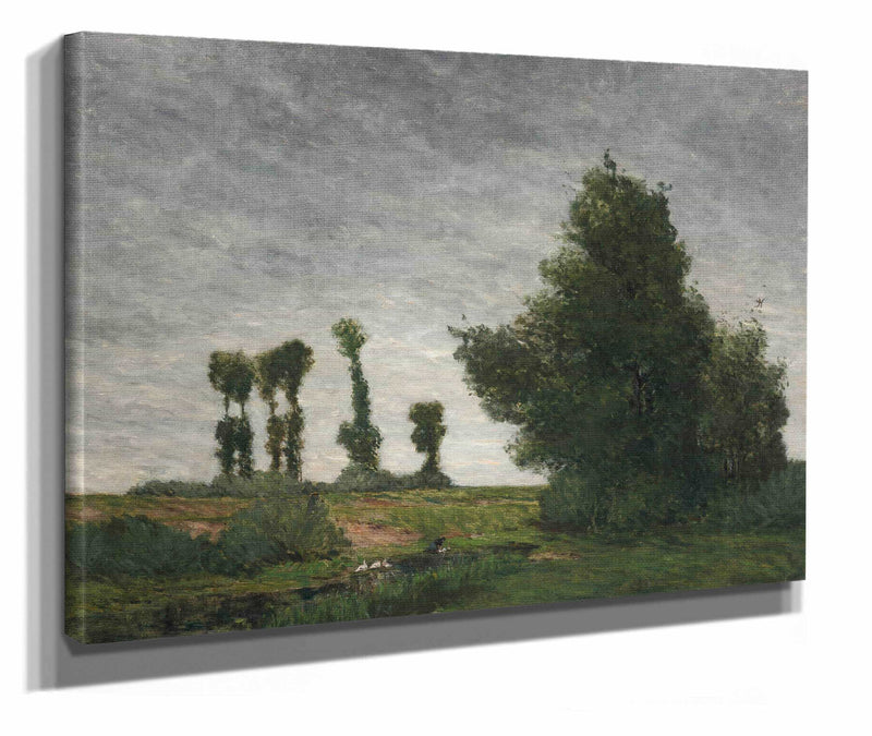 Landscape With Poplars by Paul Gauguin