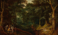 Landscape With Robbers Dividing The Loot by Jan Brueghel The Elder