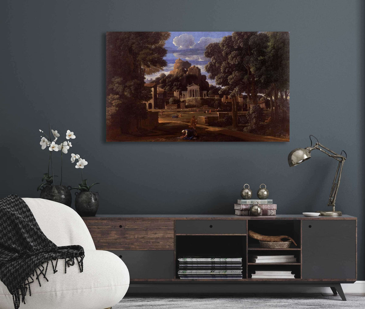 Landscape With The Ashes Of Phocion by Nicolas Poussin