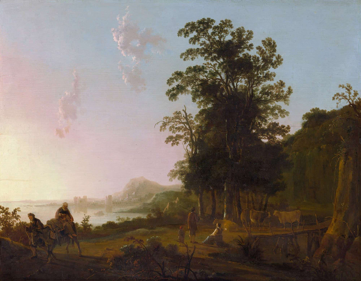 Landscape With The Flight Into Egypt by Aelbert Cuyp