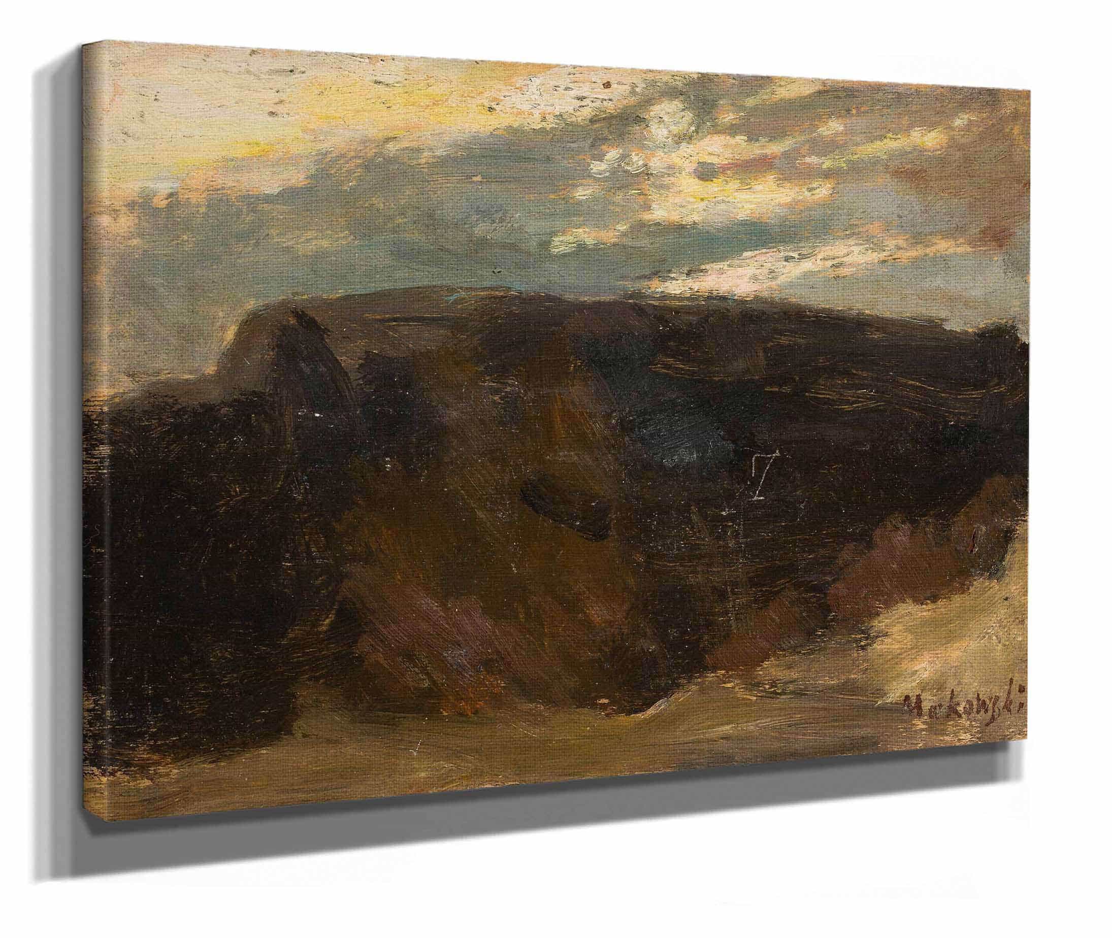 Landscape With The Sun Shining Through by Tadeusz Makowski