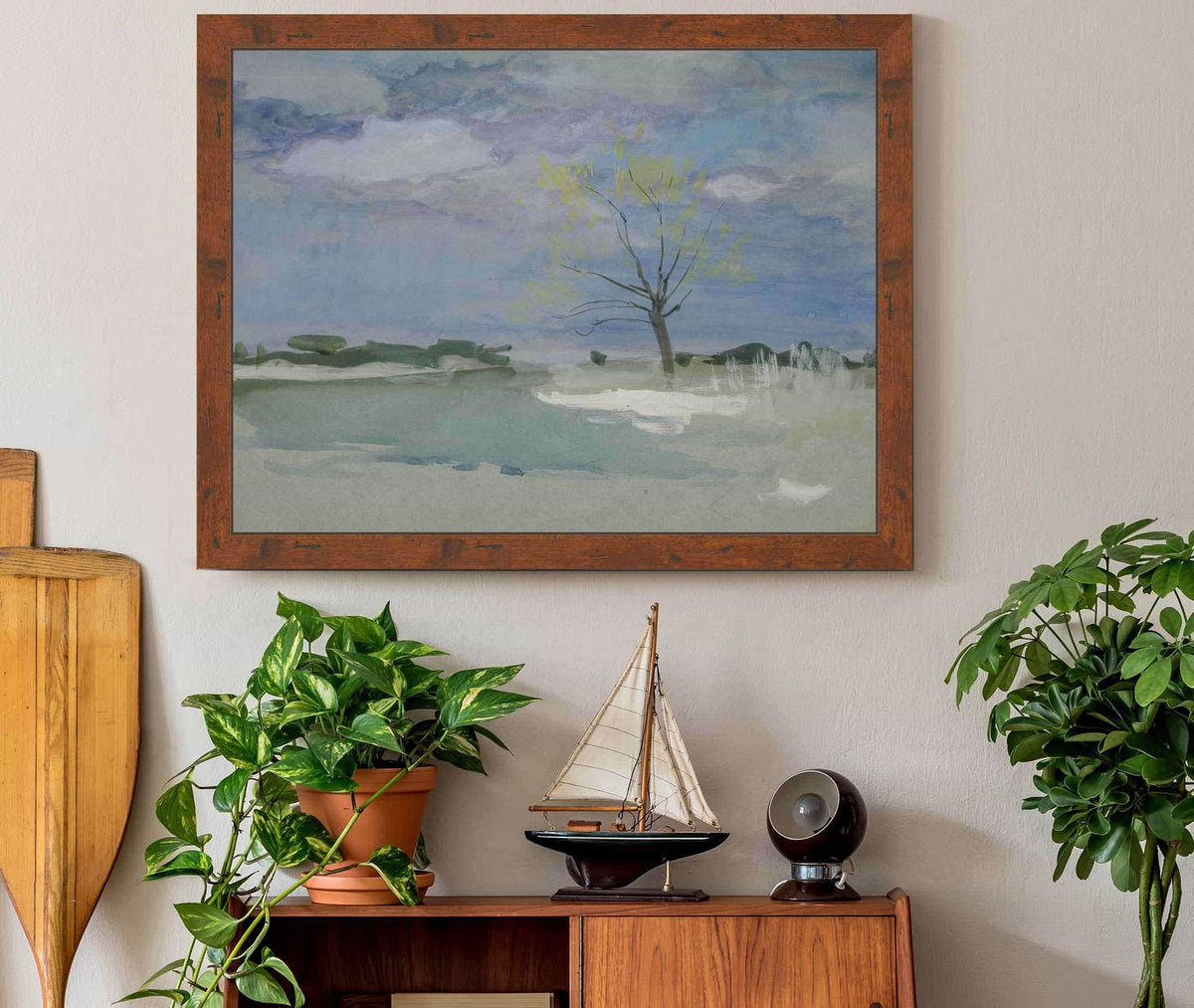 Landscape With Tree by Edwin Austin Abbey