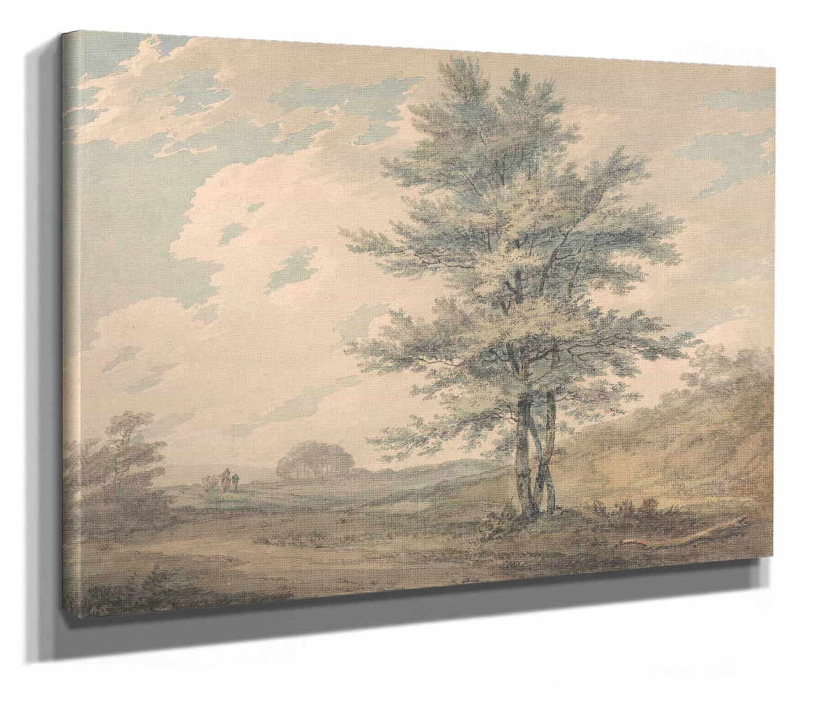 Landscape With Trees And Figures by Joseph Mallord William Turner