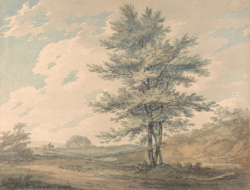 Landscape With Trees And Figures by Joseph Mallord William Turner