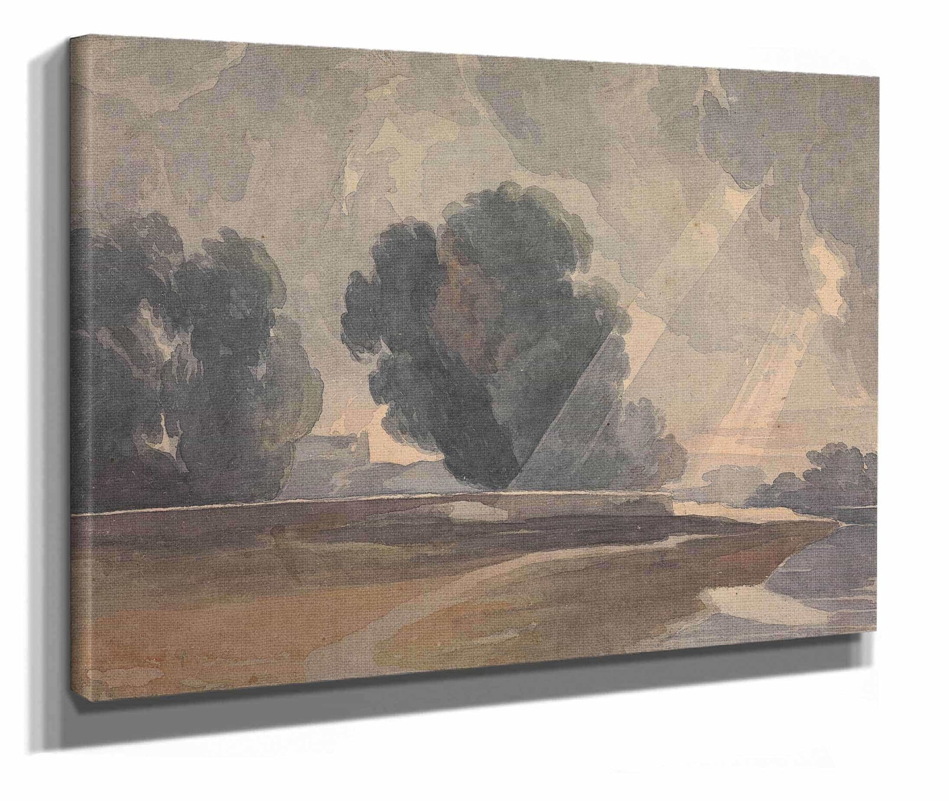 Landscape With Trees And Lake by Thomas Sully