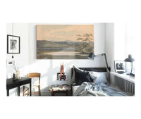 Landscape With Trees And Mountains Lake In Foreground by Thomas Sully