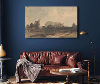 Landscape With Trees And Windmill by Thomas Sully