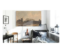 Landscape With Trees And Windmill by Thomas Sully