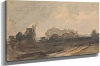 Landscape With Trees And Windmill by Thomas Sully